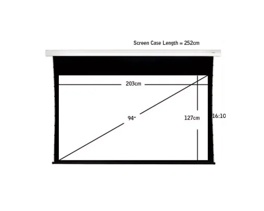 Sapphire Electric Tab Tensioned 203.7 x127.3cm Projector Screen 16:10 87" SETTS200WSF-AW10