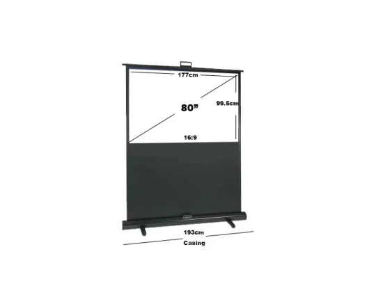 Sapphire Pull-up 177x99.5cm Projector Screen 16:9 80 inch SFL162WSF
