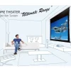 Sapphire Recessed Electric Tab-Tensioned 203 x 114cm Screen 16:9 92" SETC200WSF-ATR
