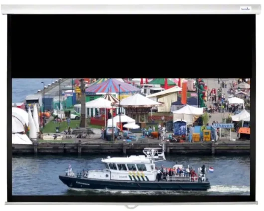 Sapphire Slow Retraction Manual 234x146cm Projector Screen 16:10 109" SWS240WSF10-ASR2