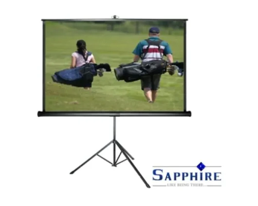 Sapphire Tripod 150x150cm Projector Screen 1:1 85 inch STS150