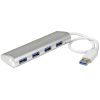 StarTech ST43004UA 4-Port Portable USB 3.0 Hub with Built-in Cable - 5Gbps