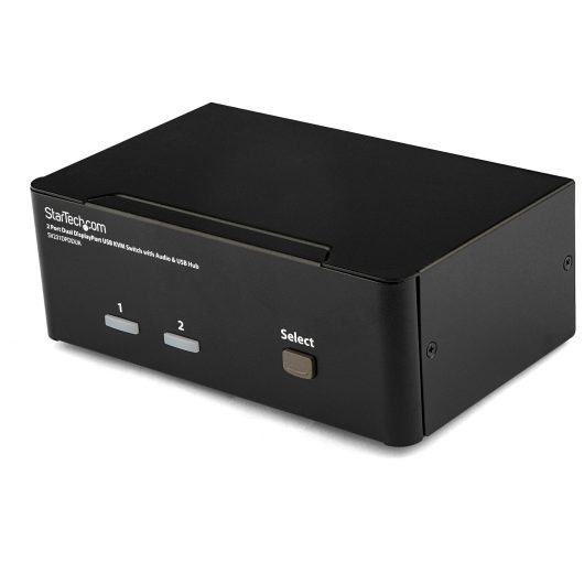 StarTech 2 Port Dual DisplayPort USB KVM Switch with Audio & USB 2.0 Hub | SV231DPDDUA