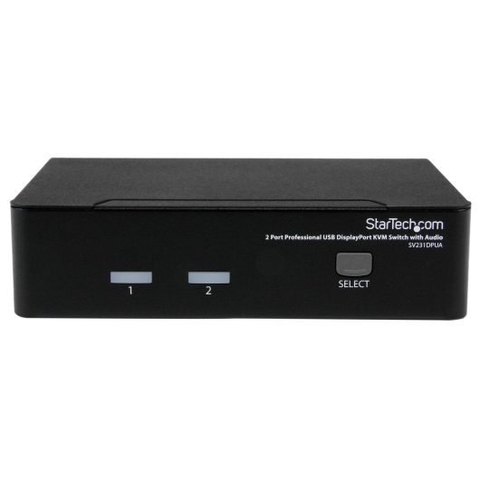 StarTech 2 Port Professional USB DisplayPort KVM Switch with Audio | SV231DPUA