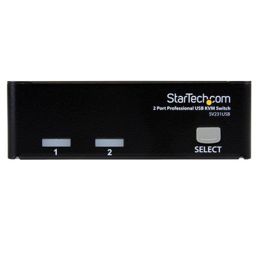 StarTech 2 Port Professional USB KVM Switch Kit with Cables | SV231USBGB
