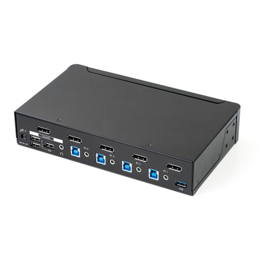 StarTech 4-Port DisplayPort KVM Switch - USB 3.0, 4K 30Hz | SV431DPU3A2
