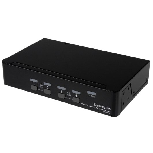 StarTech 4 Port USB DisplayPort KVM Switch with Audio | SV431DPUA