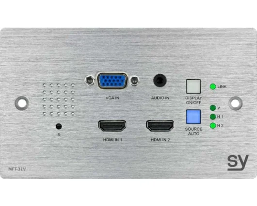 SY-MFT-31V HDMI & VGA HDBaseT Wallplate Switch