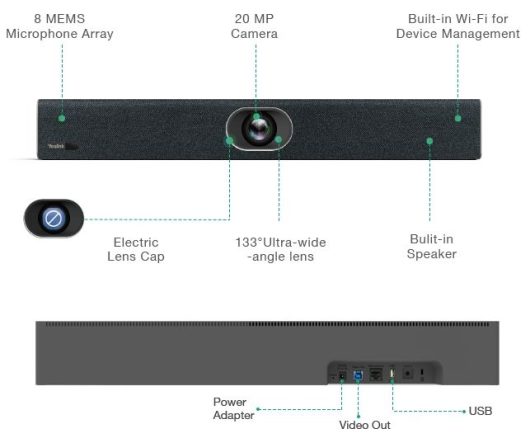 Yealink UVC40 All-in-One USB Video Bar