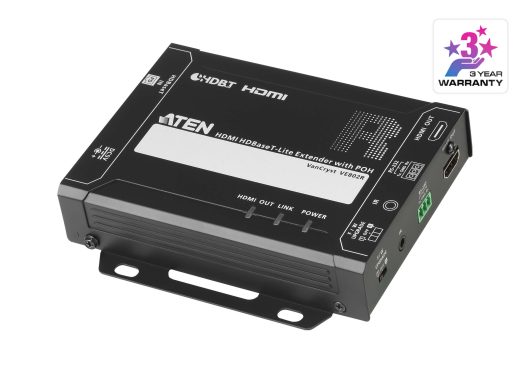 Aten HDMI HDBaseT-Lite Receiver with PoH (4K@40m) (HDBaseT Class B) (PoH PD) | VE802R-AT-E