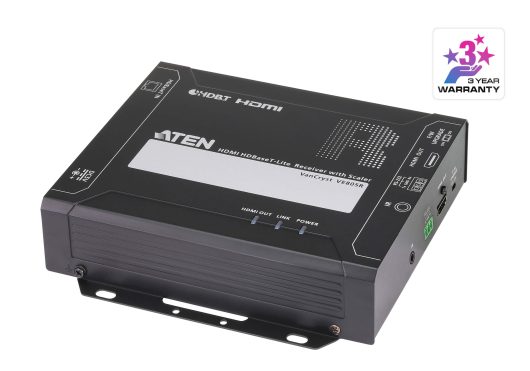 Aten HDMI HDBaseT-Lite Receiver with Scaler (1080p@70m) (HDBaseT Class B) | VE805R-AT-E