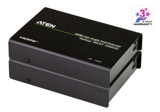 Aten HDMI HDBaseT Extender (4K@100m) (HDBaseT Class A) | VE812-AT-E