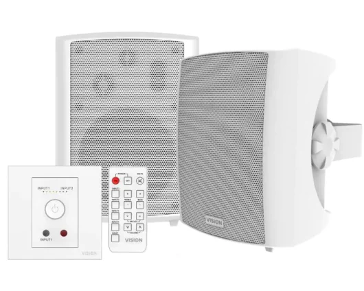 Vision TC3 Amp With Pair Of 3-Way Wall Loudspeakers