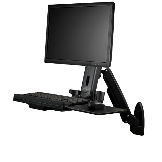 StarTech 34" Articulating Full Motion Standing Desk Wall Mount | WALLSTS1